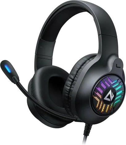 Xclio RGB Over-Ear Noise Cancelling Gaming Headset USB Black PC/Console