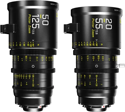 DZOFILM Pictor 20-55mm + 50-125mm T2.8 Super35 Zoom Lens Bundle - PL/EF Mount