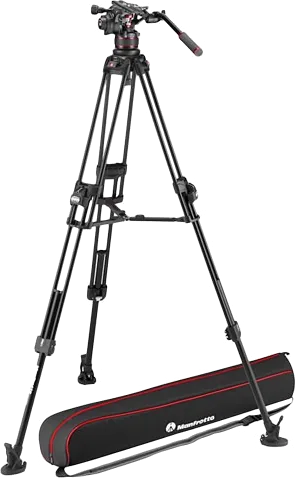 Manfrotto Nitrotech 612 Fluid Head & 645 Fast Twin Aluminium Tripod