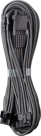 CableMod C-Series Pro ModMesh 12VHPWR StealthSense PCI-e Cable, Carbon, 600mm, 16-pin to 3x 8-pin PCIe, for CORSAIR PSUs