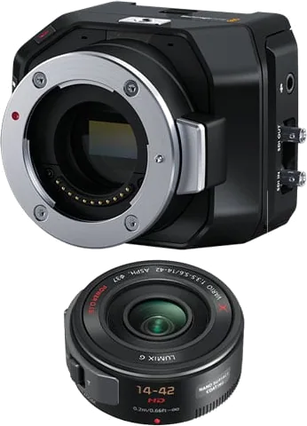 Blackmagic Design Micro Studio Camera 4K G2 with Lumix 14-42mm Lens Bundle