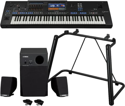 Yamaha Genos 2 Keyboard with Stand and GNS-MS01 Speakers