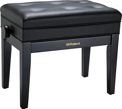 Roland - RPB-400PE Premium Height Adjustable Piano Bench, Polished Ebony