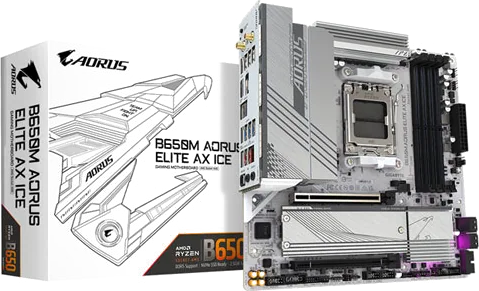 Gigabyte B650M AORUS ELITE AX ICE