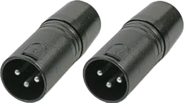 Scan Pro Audio 3 Pin DMX Terminators (2 Pack) Black