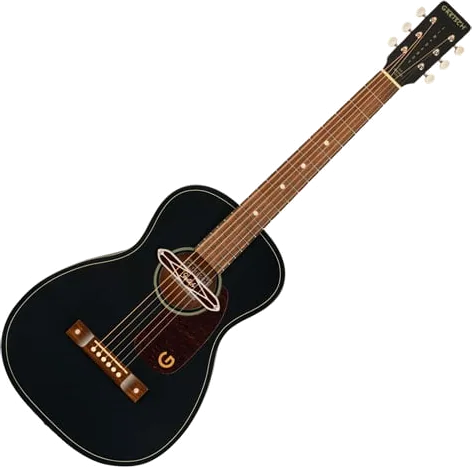 Gretsch Jim Dandy Deltoluxe Parlor Acoustic-electric Guitar - Black