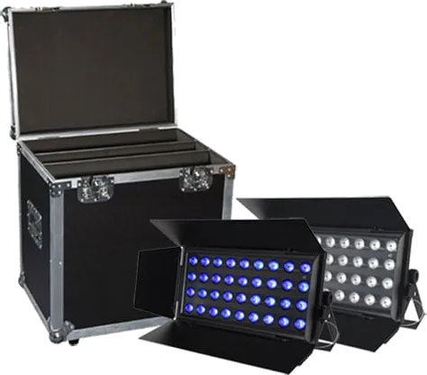 Equinox Cabaret Colour x2 & Flight Case Bundle