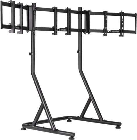 Thermaltake Triple Racing Monitor Stand, Free Standing, 3x" 32" Screens, upto 50Kg, VESA Compatible, Steel Construction