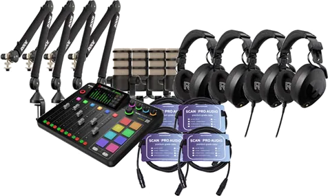 Rode Four-Person Podcasting Bundle