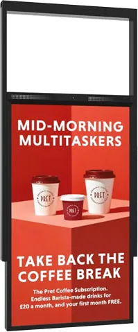 Allsee 55" Ultra High Brightness Hanging Double-Sided Display