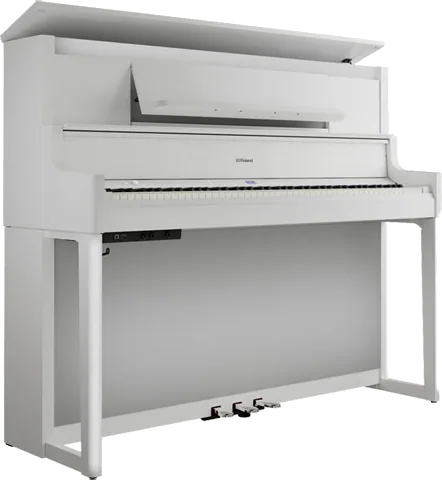 Roland LX-9-PW Luxury Upright Piano- Polished White