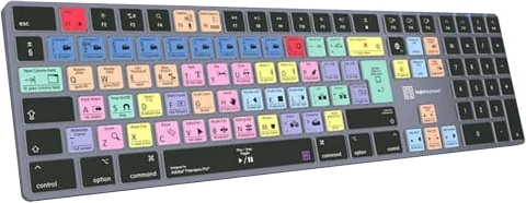 LogicKeyboard Titan Premiere Pro CC Wireless Mac Keyboard