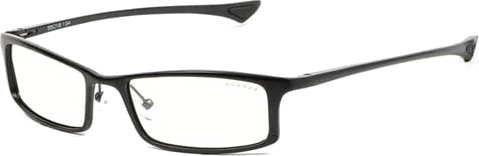 GUNNAR Phenom Blue Light/UV Filter Reading Glasses, Onyx Frame, Clear Tint, Pwr +2.0