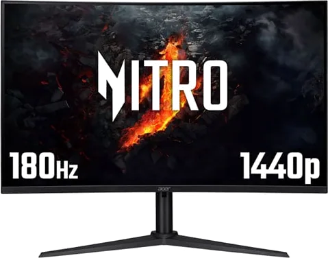 Acer Nitro 31.5" XZ2 XZ322QUV3 WQHD 180Hz FreeSync Curved Gaming Monitor