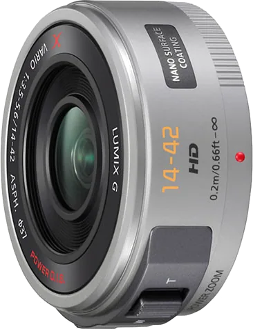 Panasonic LUMIX G 14-42mm/f3.5-5.6 Micro Four Thirds Lens (Silver)