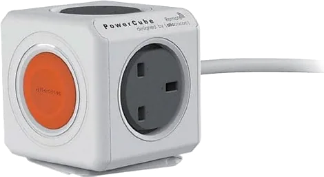 Allocacoc PowerCube 1.5-Metre 'Extended Remote' 4-Socket Mains Extension Lead