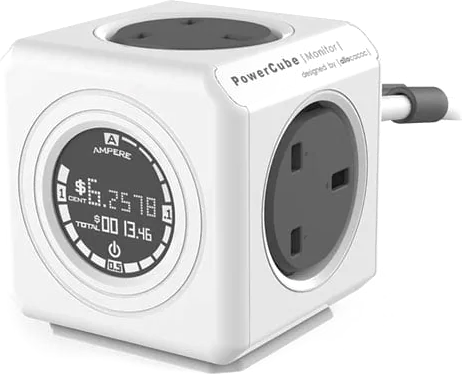 Allocacoc PowerCube 'Extended Monitor' 1.5M 4-Socket Mains Extension Lead