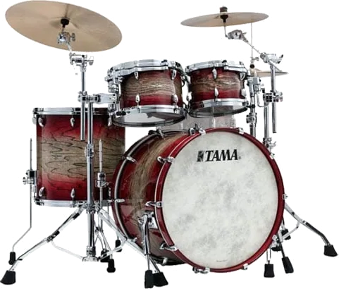 TAMA STAR Walnut 22" 4pc Shell Pack - Garnet Japanese Sen Burst