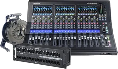 Tascam - Sonicview 24 Digital Mixing Console, Tour Package including Stage Box and CAT 6 Cable