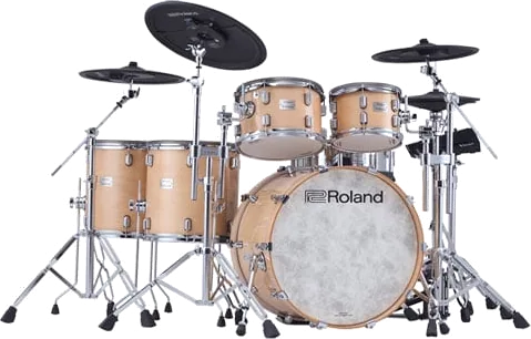 Roland VAD716 Electronic Drum Kit Gloss Natural + Free Korg Headphone
