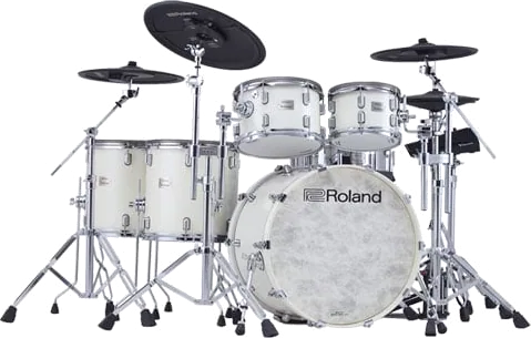 Roland VAD716 Flagship V-Drums Acoustic Design Electronic Drum Kit - Pearl White