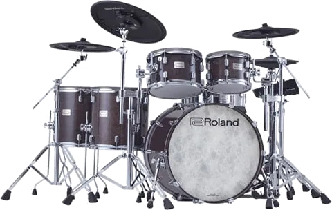 Roland VAD716 Electronic Drum Kit Gloss Ebony + Free Korg Headphones