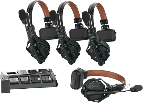Hollyland Solidcom C1 Pro-4S, 4-Person Headset System, ENC, AEC, 1.9 GHz DECT 6.0