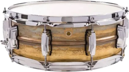 Ludwig Raw Brass Snare Drum 14" x 5" Raw Brass Patina Shell