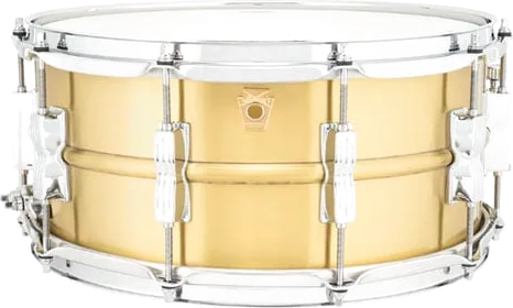 Ludwig Acro Brass Snare Drum 14" x 6.5" Brushed
