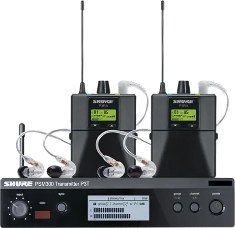Shure PSM 300 Twin Pack Pro Wireless IEM Set