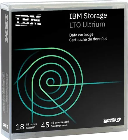 Symply LTO-9 Ultrium Data Cartridge Tape 18TB Native / 45TB Compressed (IBM) (Unoptimised)