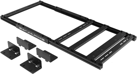 Next Level Racing Motion Adapter Frame, Black, For Use With NLR Motion/Traction Plus Platforms, Aluminium, Carbon Steel