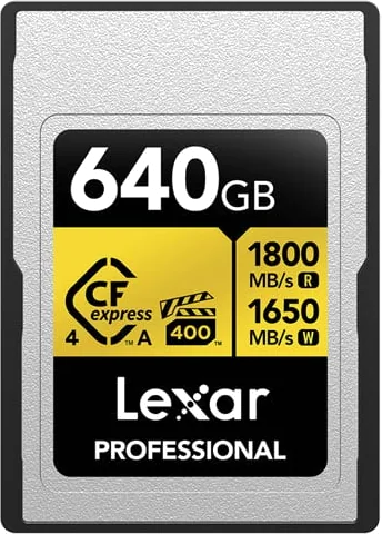 Lexar Professional GOLD CFexpress 4.0 Type A Card 640GB