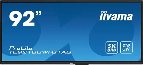 iiyama 92" TE9218UWI-B1AG Ultra Wide Interactive Touchscreen Display