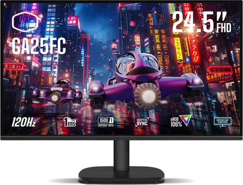 Cooler Master 24.5" GA25FC Full HD 120Hz Adaptive Sync IPS Gaming Monitor