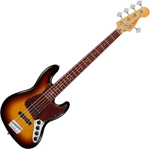 Fender Guitars - Player II Modified Active Jazz Bass V - 3 Tone Sunburst, Rosewood Fingerboard+ Gig Bag