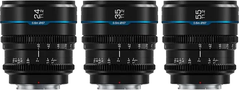 Sirui Night Walker T1.2 S35 Cine 3-Lens Kit (L Mount)
