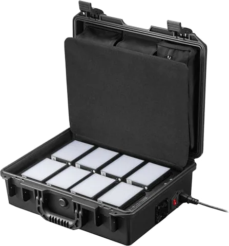 Godox C5R Knowled RGBWW LED Panel (8-Light Kit), 2500K-8500K, CRI 96+/TCLI97+, Wireless Charging, App Controls