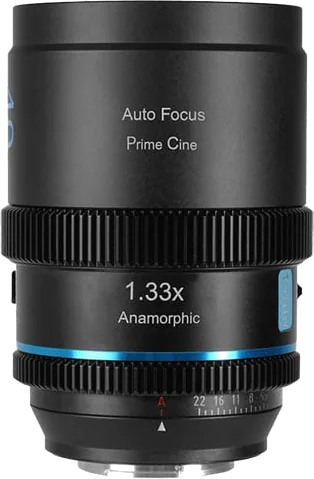 Sirui 40mm Autofocus T1.8 1.33x Anamorphic Lens, Blue Flare (E Mount)