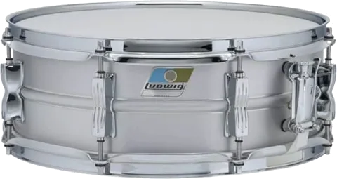 Ludwig Acrolite 14" x 5" Snare Drum 1.6mm Seamless Aluminum Shell, 2.3mm Steel Triple Flanged Hoops