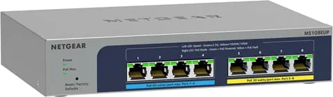 NETGEAR MS108EUP Easy Smart Managed Multi-Gigabit Switch