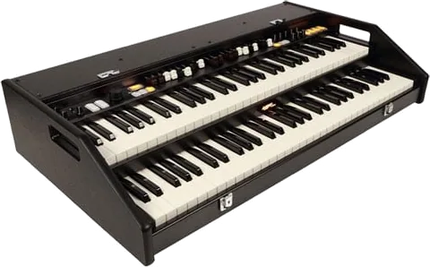 Crumar - MOJO Suitcase Double Manual Organ, 2 x 61-Key/5 Octave Waterfall Keyboard with Semi-Weighted Touch Response