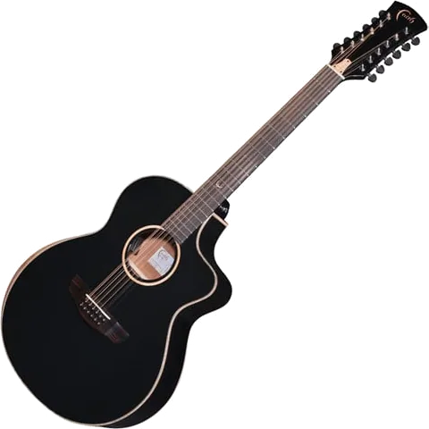 Faith Eclipse Neptune - Cutaway Electro - 12 String with Hardcase (Black)