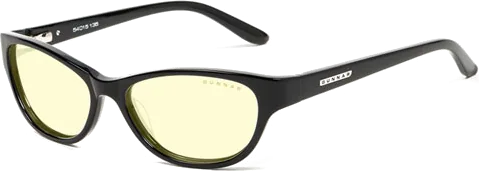 GUNNAR Optiks Jewel +1 Anti Blue-Light Onyx Amber Tint Women's Computer Glasses