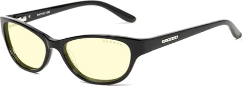 GUNNAR Optiks Jewel +1.25 Anti Blue-Light Onyx Amber Tint Women's Computer Glasses