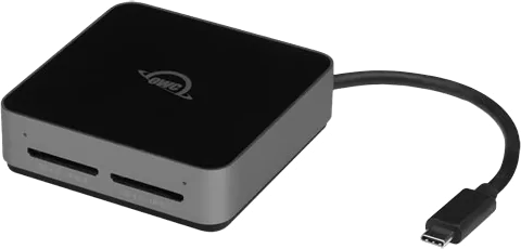 OWC Atlas Dual-Slot SDXC UHS-II USB-C Card Reader