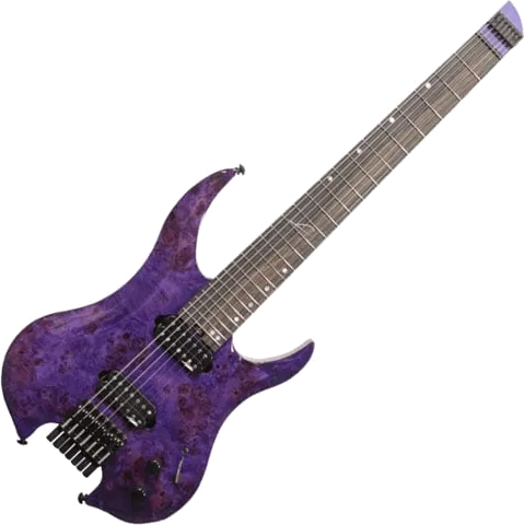 Legator Ghost G7SS Headless 7-String Purple Burl