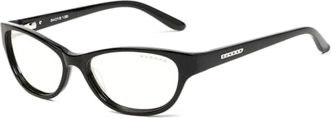 GUNNAR Optiks Jewel +1.25 Anti Blue-Light Onyx Clear Tint Women's Computer Glasses