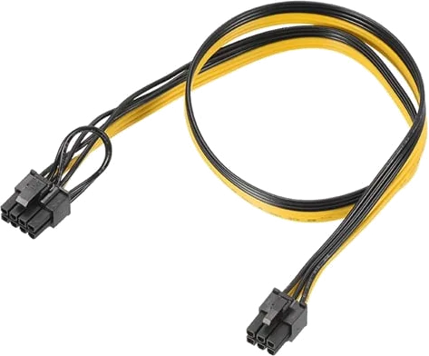 Xclio 620mm 6-pin Male to 8-pin (6+2) Male Power Supply Cable