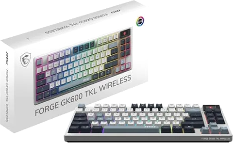 MSI FORGE GK600 TKL Wireless Sky Mechanical Gaming Keyboard